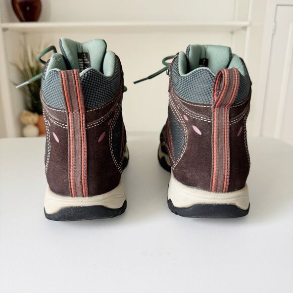 L.L. Bean Women's Trail Model 4 Hiking Boots in Coffee Bean/Camp Green Size 7 - Picture 5 of 6